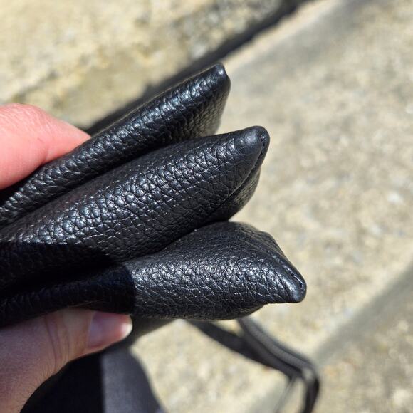 J Jill Crossbody bag Black Pebble Leather Purse - Picture 8 of 13